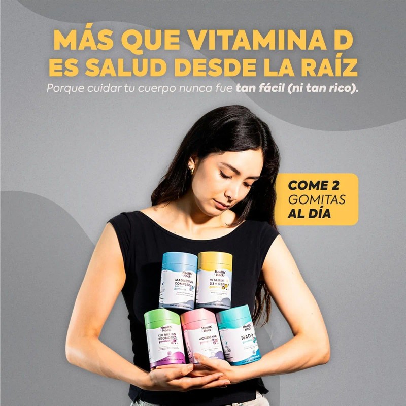 Vitamina D3 + K2 Coconut Oil En Gomitas 60 Gummies