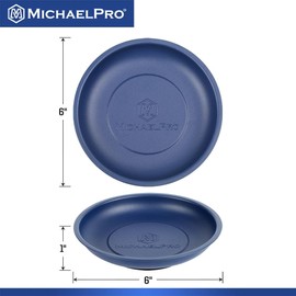 MichaelPro MPC014043 6" Round Magnetic Tray Ideal Parts Tray for Nuts, Bolts, Screws and Small Tools with Extra Strong Magnet