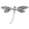 Heather Needham Sterling Silver Dragonfly Brooch - Size: 50mm x