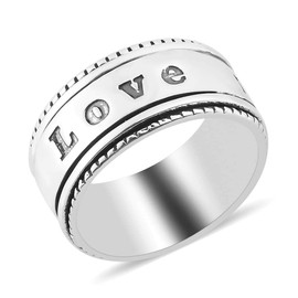 925 Sterling Silver Spinner Ring Engagement Bridal Wedding Anniversary Jewelry For Women Size 7