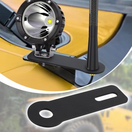 DIICCYO Ham Antenna Ditch Light Bracket Extension, Carbon Steel Mounting Bracket Extender, Mounting Bracket Extension Kit Compatible with Truck, Off-Road Vehicle, SUV Ditch Light Brackets Accessories