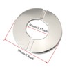 PZRT 2pcs Wall Split Flange, Stainless Steel Round Escutcheon Plate