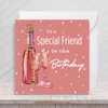 Second Ave Special Friend Pink Party Celebration Square Card Female