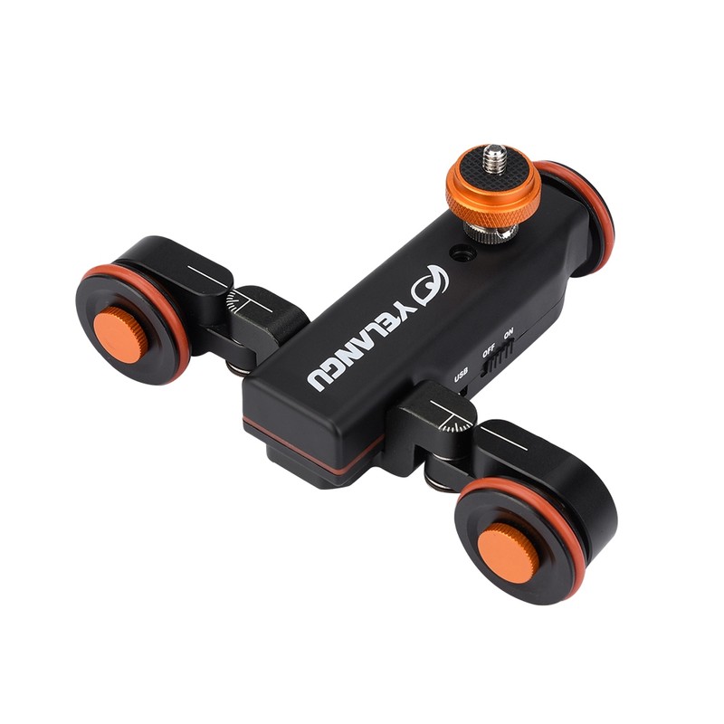 YELANGU L4X Mini Motorized Electric Track Slider Motor Dolly Truck