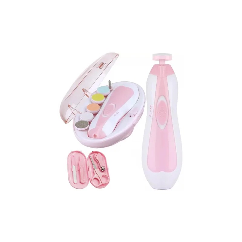 Lima De Uñas Bebe, 6 Cabeza Molienda Y 1 Cortauñas