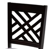 Baxton Studio Dining Chairs, One Size, Gray/Espresso