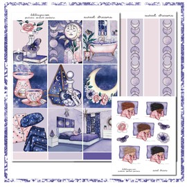 Life Planner Sticker Kit, Sweet Dreams, over 150 stickers on premium matte