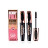 2 Pack 4D Silk Fiber Lash Mascara,Lengthening and Thick,Long Lasting Waterproof Mascara Set for Women,All Day Smudge-Proof,Volume and Length （Black）A