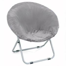 Velvet Stretch Saucer Chair Cover, (Only A Cover) Soft Round Moon Chair Cover for Adults and Kids, Removable Saucer Chair Cushion Covers for Indoor & Outdoor