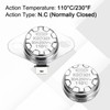 uxcell 2 Pcs KSD301 Thermostat 110°C/230°F 30A Normally Closed N.C