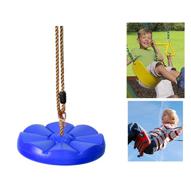 Heavy Duty Plastic Disc Tree Swing with PE Rope for