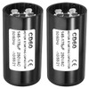 PATIKIL Motor Start Capacitor, 2 Pack 145-175uF/Mfd 250VAC 50/60Hz CD60