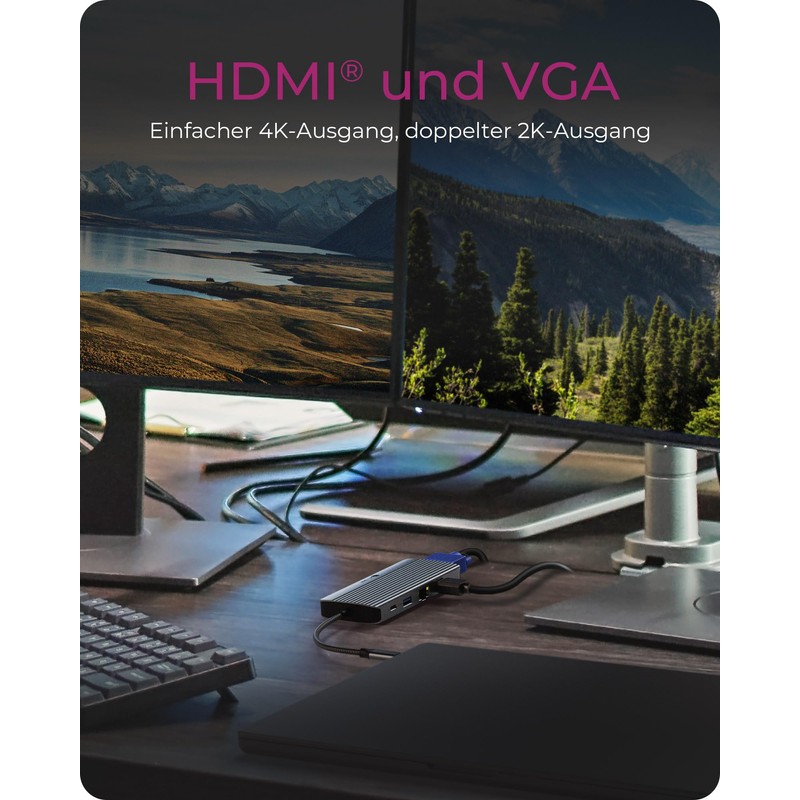 ICY BOX USB-C Docking Station (10-in-1) with 1x HDMI (4k