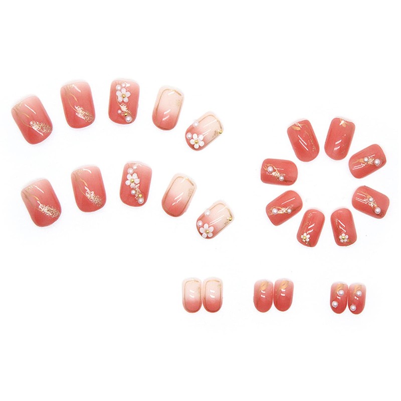 HAPVITAL 24 Pcs Nail Tip, Nail Tip, 3D Nail Tip,