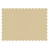 Unique 16078 - Scalloped Kraft Paper Placemats - 8 Count