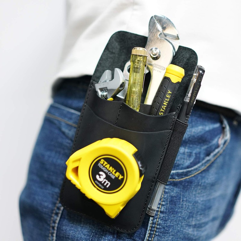 VIPERADE PJ14 Leather Tool Pouch, Tape Measure Holder, Pliers Pouch,