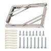 Folding Shelf Brackets, Max Load 300 lb, Heavy Duty Stainless