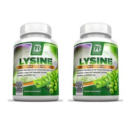 BRI Nutrition L-Lysine 180 Veggie Capsules 2 packs, 180 tablets / BRI Nutrition 엘 라이신 L-Lysine 180베지캡슐 2팩, 180정