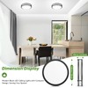 TOBUSA 36W LED Flush Mount Ceiling Light Fixture, 13inch LED