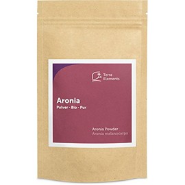 Terra Elements Organic Aronia Powder 100 g I Pomace Powder I 100% Pure I Vegan I Raw Food