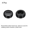 sourcing map Carbon Brush Holder Cap Motor Electric Brush Plastic