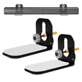 BINGOOMX Kit de Soporte para Barra de Sonido, Soporte de Pared Universal para Barra de Sonido. Base de para barra de sonido de Metal - Negro