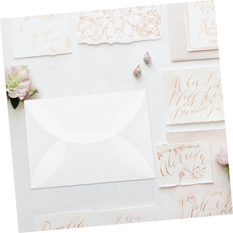 Pack of 10 Envelopes Transparent Envelopes Parchment Envelopes 5 x