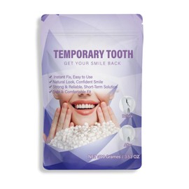 Tooth Repair Kit,Moldable Beads for Teeth Repair,DIY Tooth Filling Repair Kit Fixing The Missing and Broken Replacements, DIY Natural Filling Fake Teeth,Smile Confidently Again(100 Grams)-B01