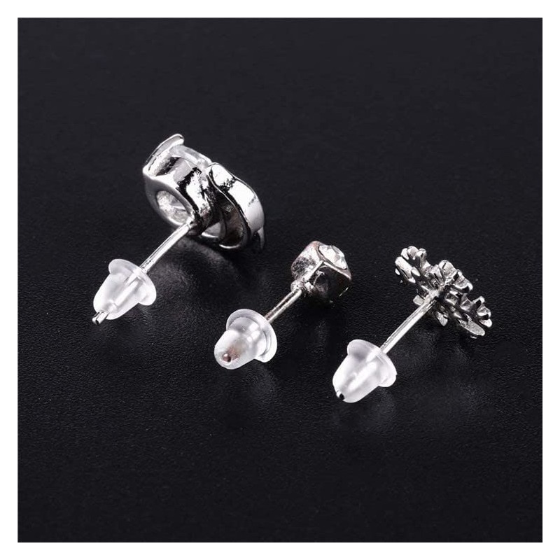 Pack of 500 Stopper Stud Earrings Buckle Universal Earring Safety