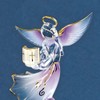 Glass Baron Angel with Bible Figurine