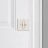 Kwikset 817 Deadbolt Lock, Satin Nickel Square Exterior Keyed Front