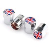 Goliton® British Flag Mini Metal Car Tire Tyre Valve Nozzle
