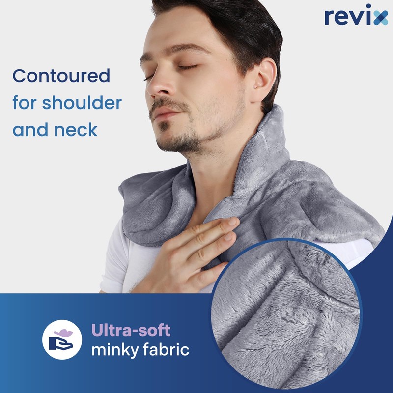 REVIX Microwavable Heating Pad for Neck Shoulders and Back, Microwave