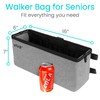 Vive Walker Basket Accessories Bag - Tray for Folding Walker