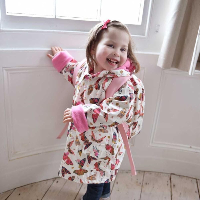Powell Craft Butterfly Print Backpack Rucksack in Cream