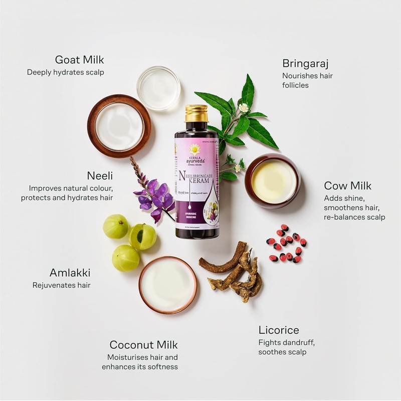  K.e.r.a.l.a Ayurveda Neelibringadi Keram Liquid - 200 ml