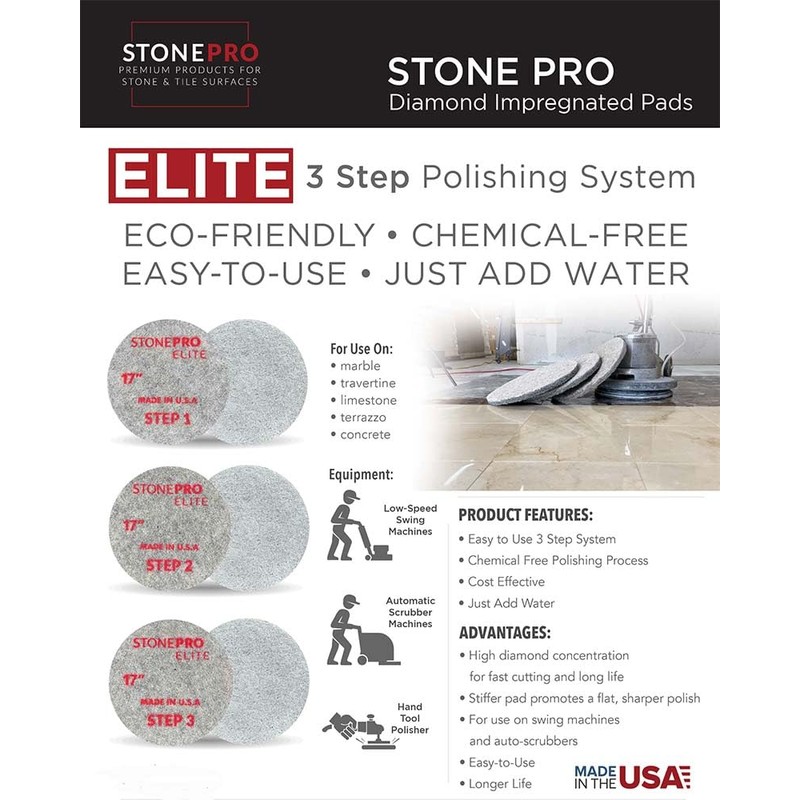 StonePro Elite Diamond Impregnated Pads (7 inch Hone)