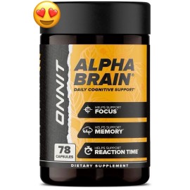 ONNIT Alpha BRAIN Nootropic Brain Health Supplement Capsules, 78 ct. Exp 5/27