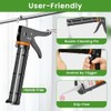 Professional Caulk Gun Kit with Caulk Remover & Silicone Sealant
