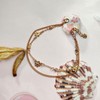 Daisy Flower Anklet Boho Layered Crystal Anklet Rhinestone Flower Summer