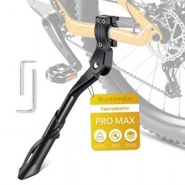 Buntewald Bicycle Stand 24-29 Inch Height Adjustable Aluminium with Non-Slip Base for MTB/E-Bike/City Bike, Maximum Load Capacity 35 kg