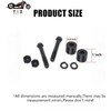 TDZ Black&Chrome 2'' Inch Rise Handlebar Risers Extension For Harley