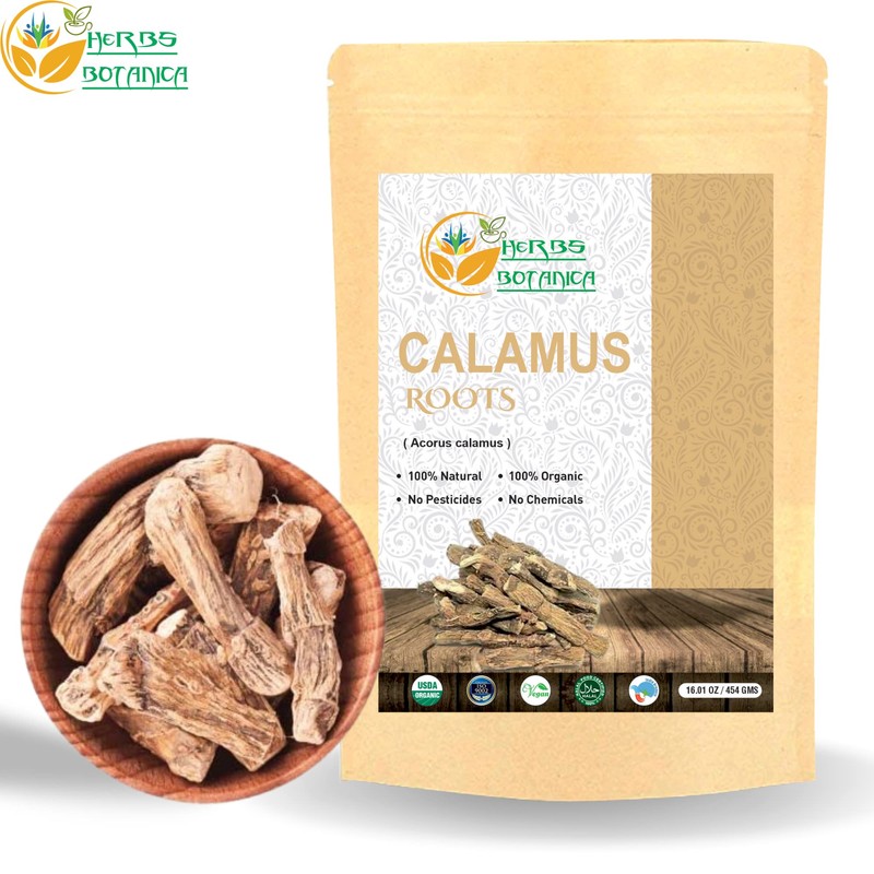 Herbs Botanica Calamus Root Loose Dried Herb For Skin, Stomach