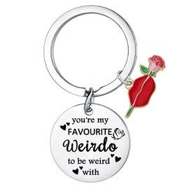 Yrerndre Valentines Day Gifts for Him Her Couple Keyring for Husband Boyfriend Wife Girlfriend Gift Anniversary Wedding Gifts Funny Couple Gift for Women Men Christmas Birthday Present