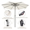 Yescom 9ft 8 Ribs Solar Powered Patio Umbrella with Tilt