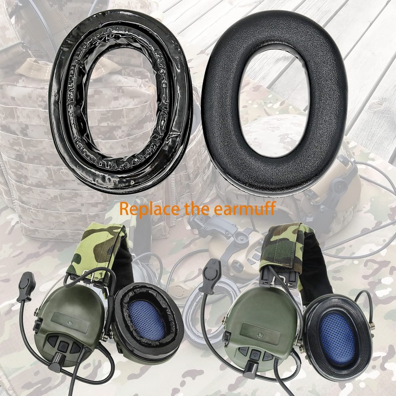COMBATGEAR Silicone Gel Earpads Compatible with MSA SORDIN Headsets Hearing