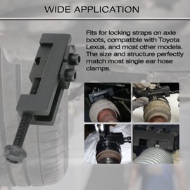 ReluxGo CV Boot Clamp Pliers, Single Ear Hose Drive Shaft CV Axle Boot Clamp Removal and Installation Tool Compatible with Toyota Lexus etc OEM 09521-24010