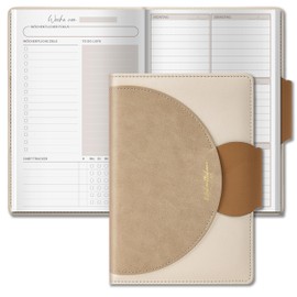 BIROYAL Undated Weekly Planner A5 Weekly Appointment Calendar with To-Do List Large Note Field 64 Sheets Diary in German with Hardcover Planner