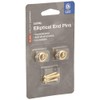 D'Addario Accessories D'Addario Elliptical End Pins, Gold, Large
