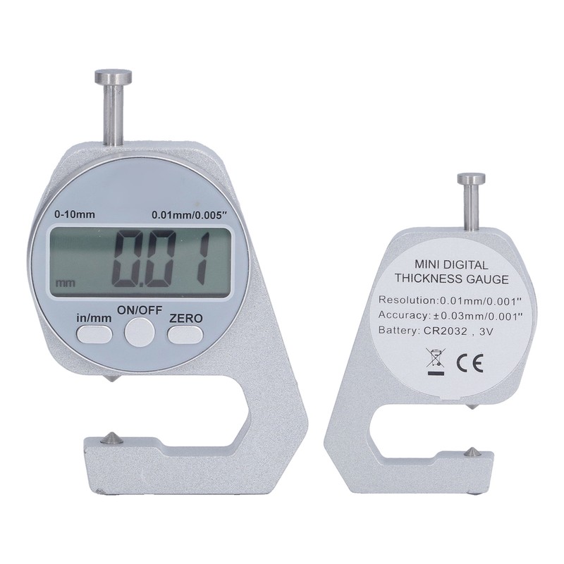 Digital Thickness Gauge 0‑10mm Range Mini Electronic Caliper Thickness Meter